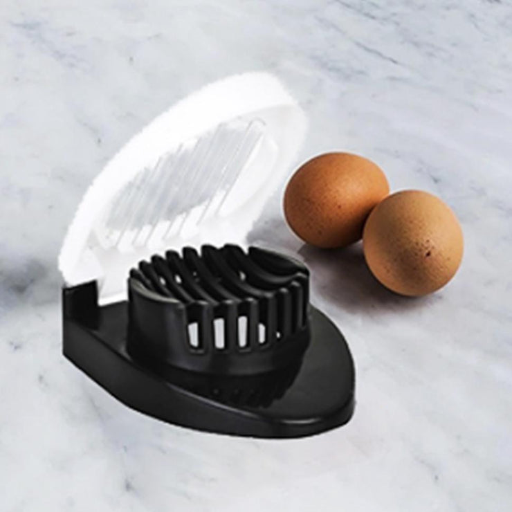 2129 Oval Shape Plastic Multi Purpose Egg Cutter/Slicer with Stainless Steel Wires - Your Brand