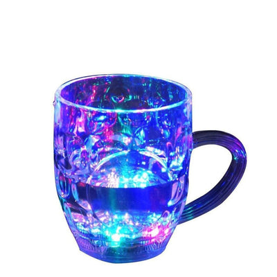 0619 Led Glass Cup (Rainbow Color) - Your Brand