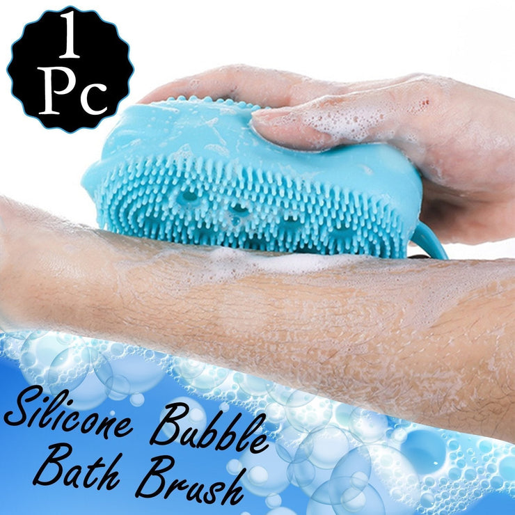 1448 Silicone Bubble Bath SPA Super Soft Body Scrubbing Brush - Your Brand