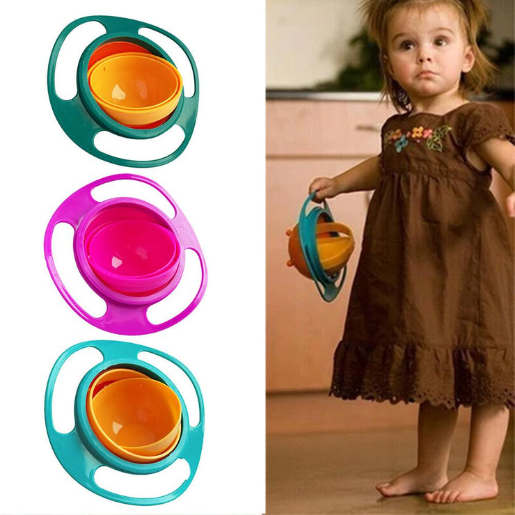 0617 Portable Feeding Toddler 360 Degree Rotating Dish - Your Brand