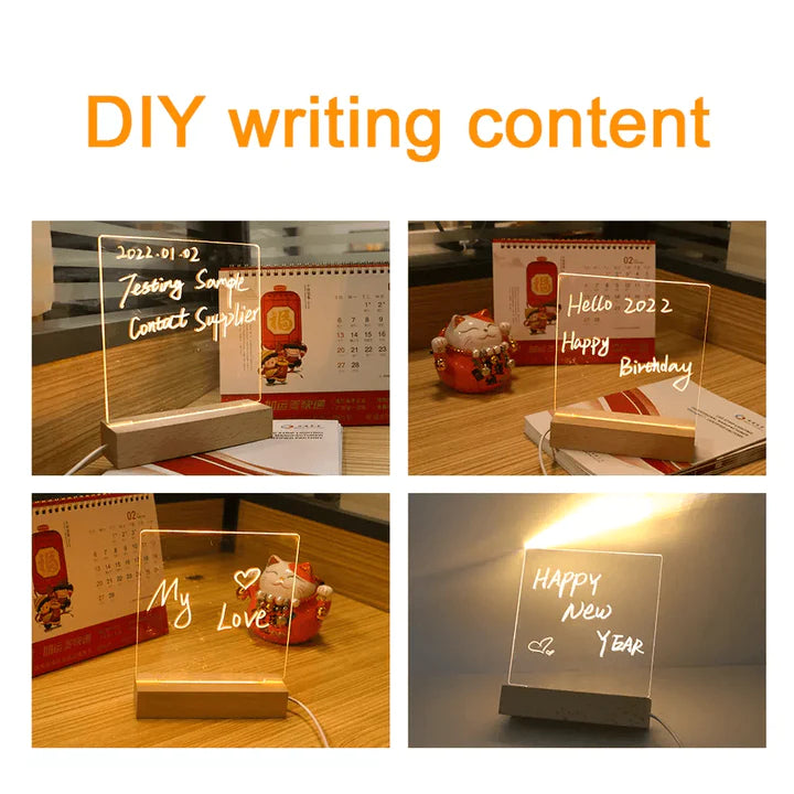 3D ACRYLIC WRITING BOARD WITH PEN