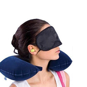 0505 -3-in-1 Air Travel Kit with Pillow, Ear Buds & Eye Mask - Your Brand