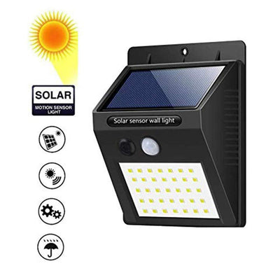 0213 Solar Security LED Night Light for Home Outdoor/Garden Wall (Black) (20-LED Lights) - Your Brand