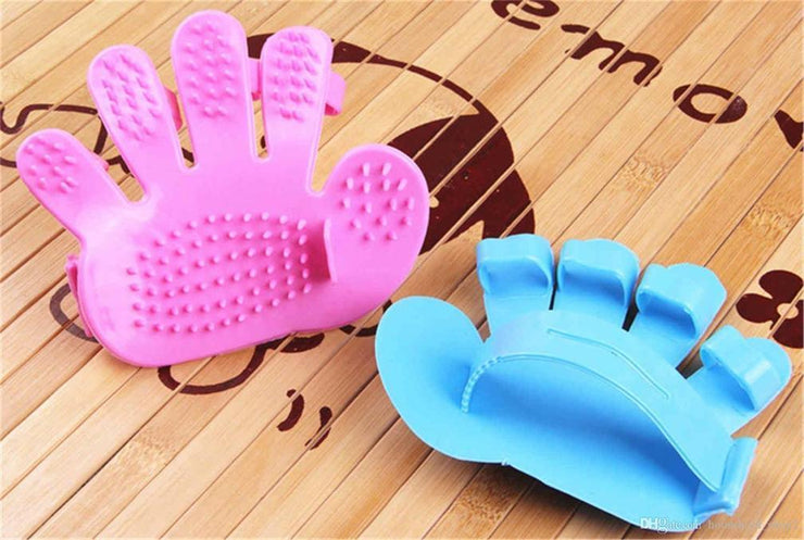 0172 Rubber Pet Cleaning Massaging Grooming Glove Brush - Your Brand