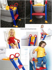 0344 -3 in 1 Kids/Toddler Potty Toilet Seat with Step Stool Ladder (Multicolour) - Your Brand