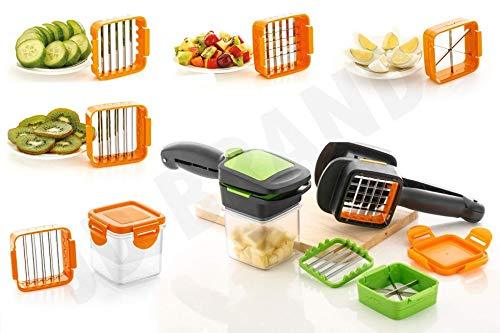 2152 Premium Vegetable Dicer Multi Chopper Set 5 in 1 Cutting Blades - Your Brand