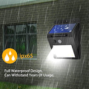 0213 Solar Security LED Night Light for Home Outdoor/Garden Wall (Black) (20-LED Lights) - Your Brand