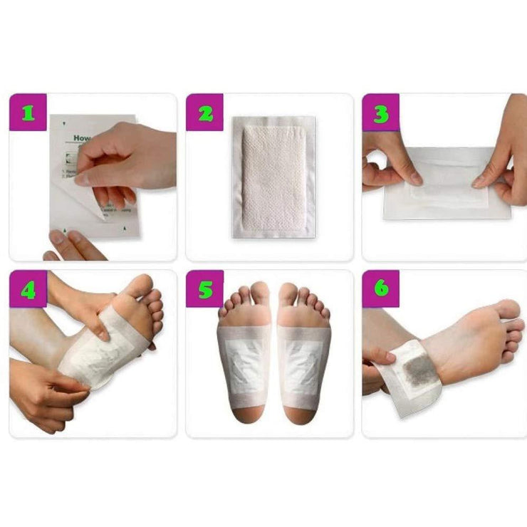 0644 kinoki Cleansing Detox Foot Pads, Ginger & salt Foot Patch -10pcs (Free Size, White) - Your Brand