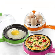 2150 Multi functional Electric 2 in 1 Egg Frying Pan with Egg Boiler Machine Measuring Cup with Handle - Your Brand