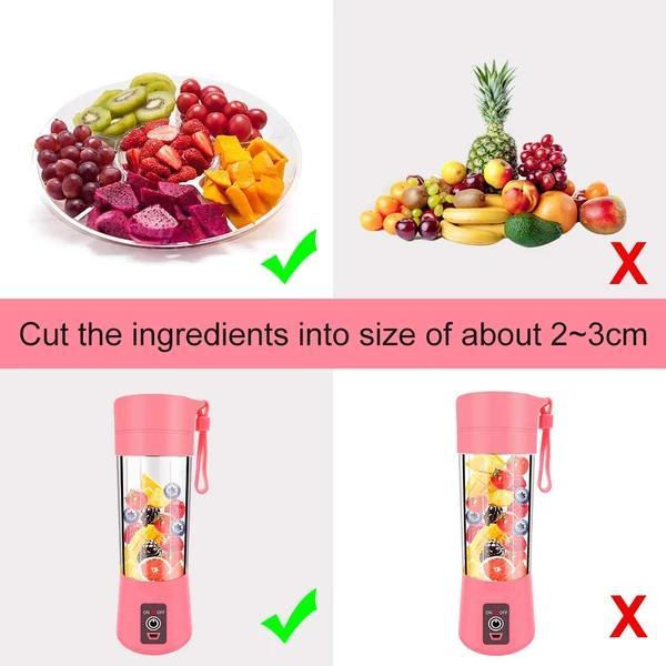 0131 Portable USB Electric Juicer - 4 Blades (Protein Shaker) - Your Brand