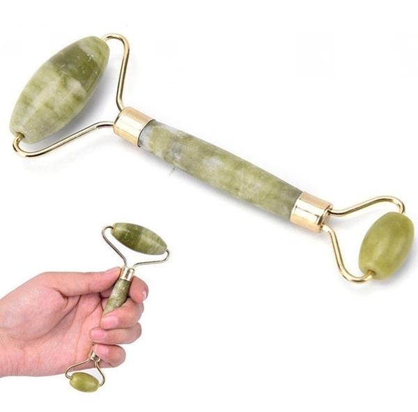 1387 Smooth Facial Roller & Massager Natural Massage Jade Stone - Your Brand