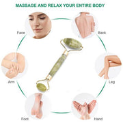 1387 Smooth Facial Roller & Massager Natural Massage Jade Stone - Your Brand