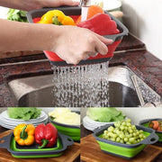 2380 Plastic Folding Basket/Strainer for Kitchen - Your Brand