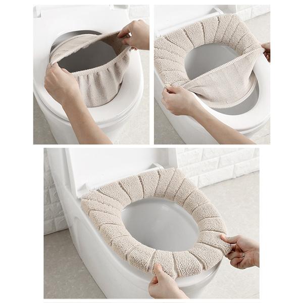 1458 Winter Comfortable Soft Toilet Seat Mat Cover Pad Cushion Plush - Your Brand