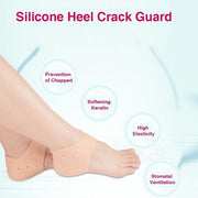 1475 Anti Crack Silicone Half Gel Heel And Foot Protector Moisturizing Socks - Your Brand