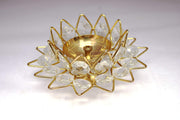 Crystal Lotus Plate Akhand Diya