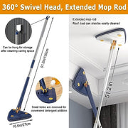 Trio Mop 360 Rotatable Adjustable Cleaning Mop