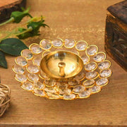 Crystal Plate Akhand Diya