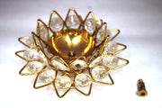 Crystal Lotus Plate Akhand Diya