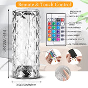 16 in 1 Crystal Lamp (16 colors, touch with remote control)