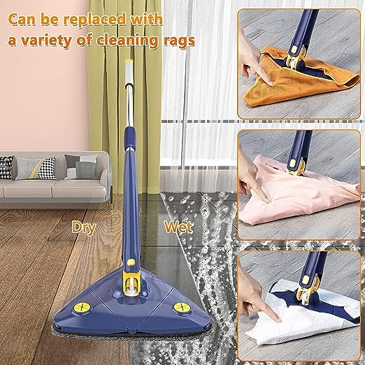 Trio Mop 360 Rotatable Adjustable Cleaning Mop