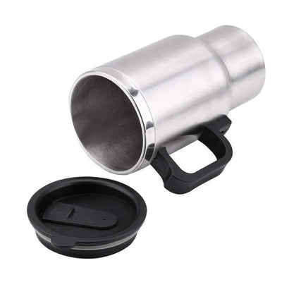 0551 -12V Car Charging Electric Kettle Mug (Silver) - Your Brand